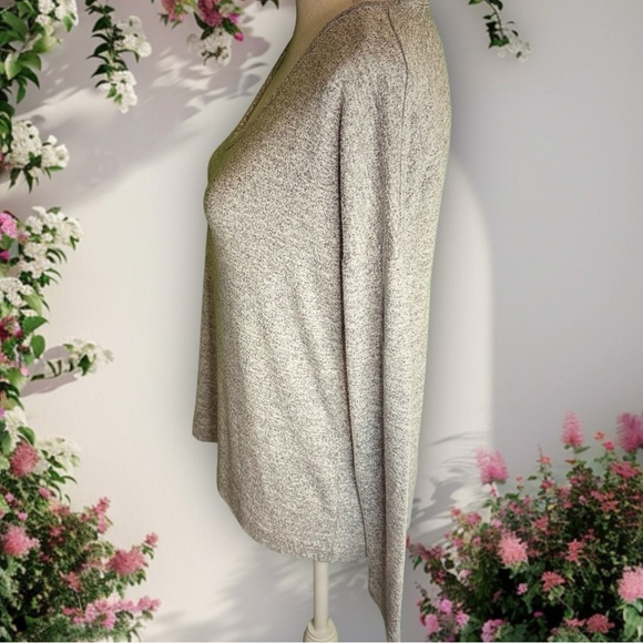Rag & Bone Heather Gray Marled Slouchy V-Neck Knit Long Sleeve Top Size XS - Picture 6 of 10